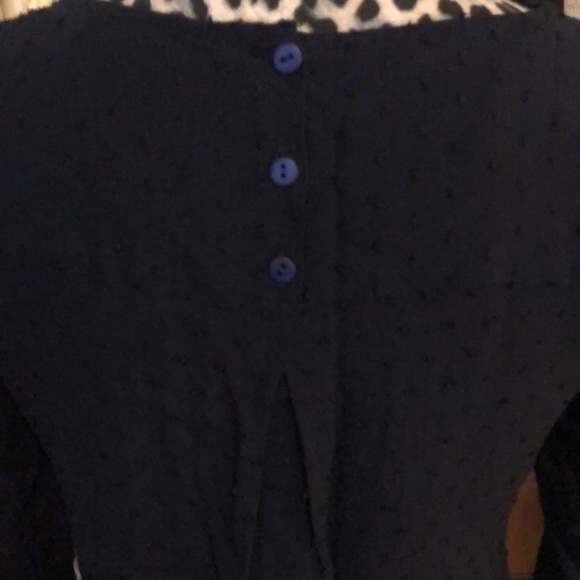 Anthropologie Maeve Deep Navy Top - Picture 6 of 9